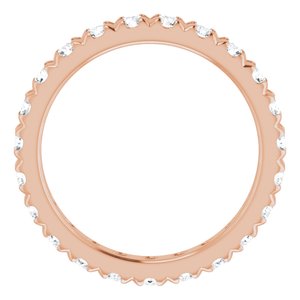 14K Rose Gold 1 5/8 CTW Lab-Grown Diamond Eternity Band Size 7.5