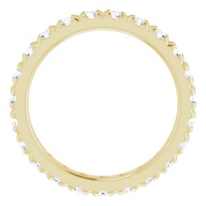 14K Yellow Gold 1 5/8 CTW Natural Diamond Eternity Band Size 7.5