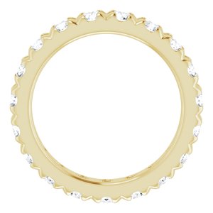 14K Yellow Gold 2 7/8 CTW Lab-Grown Diamond Eternity Band Size 7.75