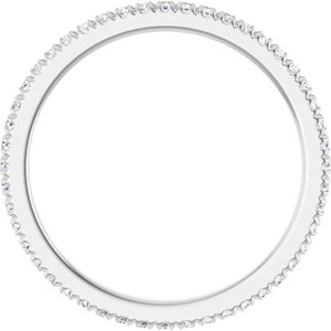 Platinum 1/3 CTW Natural Diamond Eternity Band Size 7