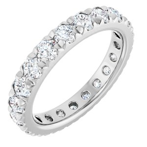 Platinum 2 1/5 CTW Lab-Grown Diamond Eternity Band Size 7