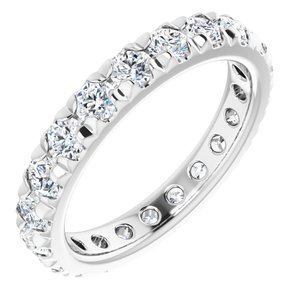 Platinum 2 1/5 CTW Lab-Grown Diamond Eternity Band Size 7.5