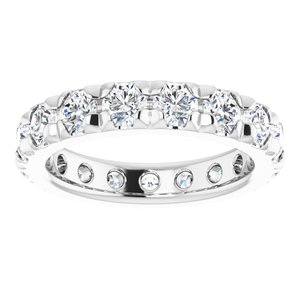 14K White Gold 2 1/2 CTW Lab-Grown Diamond Eternity Band Size 6.25
