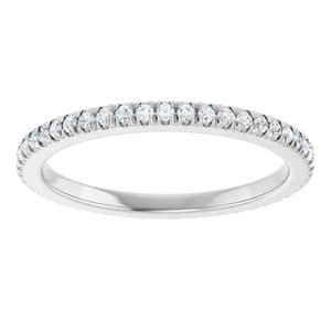 Platinum 1/3 CTW Natural Diamond Eternity Band Size 7