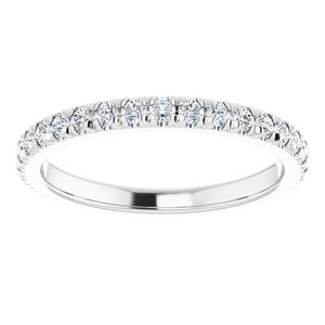 14K White Gold 5/8 CTW Lab-Grown Diamond Eternity Band Size 7.25