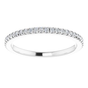 14K White Gold 1/3 CTW Lab-Grown Diamond Eternity Band Size 7.5
