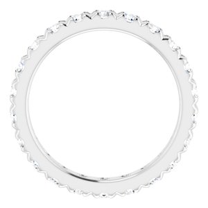 Platinum 1 1/2 CTW Lab-Grown Diamond Eternity Band Size 7.25