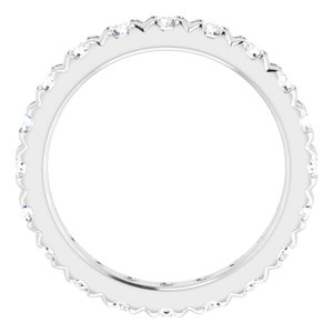 14K White Gold 2 3/8 CTW Lab-Grown Diamond Eternity Band Size 8.25