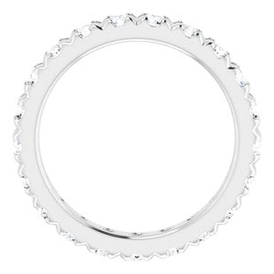 14K White Gold 2 1/2 CTW Lab-Grown Diamond Eternity Band Size 8.5