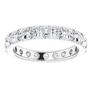 Platinum 3 CTW Lab-Grown Diamond Eternity Band Size 8.5