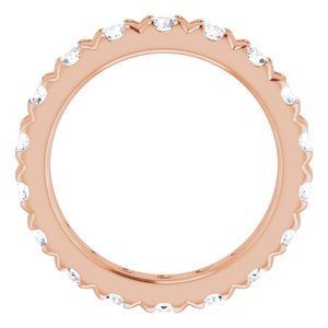 14K Rose Gold 2 3/4 CTW Lab-Grown Diamond Eternity Band Size 6.75