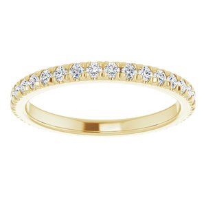 14K Yellow Gold 3/4 CTW Lab-Grown Diamond Eternity Band Size 8.25