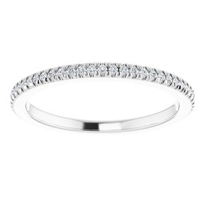 Platinum 1/5 CTW Lab-Grown Diamond Eternity Band Size 7.75