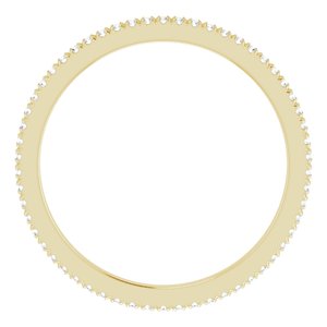 14K Yellow Gold 1/5 CTW Lab-Grown Diamond Eternity Band