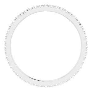 Platinum 3/8 CTW Lab-Grown Diamond Eternity Band Size 9