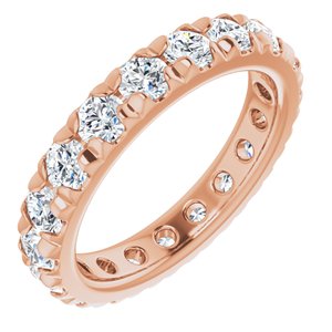 14K Rose Gold 2 7/8 CTW Lab-Grown Diamond Eternity Band Size 7.75