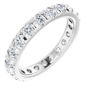 Platinum 2 1/5 CTW Lab-Grown Diamond Eternity Band Size 7.75