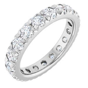 Platinum 2 1/4 CTW Natural Diamond Eternity Band Size 7
