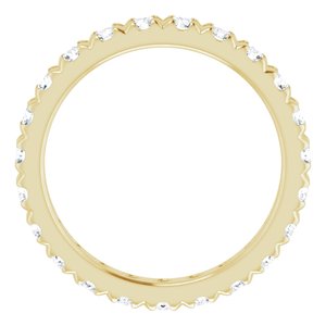 14K Yellow Gold 1 5/8 CTW Lab-Grown Diamond Eternity Band Size 7.75