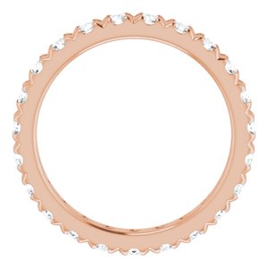 14K Rose Gold 1 5/8 CTW Lab-Grown Diamond Eternity Band Size 7.75