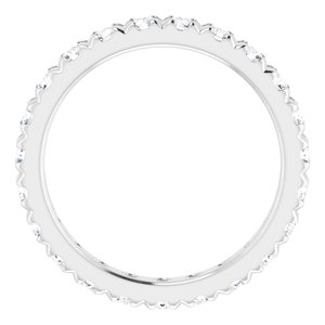 14K White Gold 1 5/8 CTW Lab-Grown Diamond Eternity Band Size 7.75