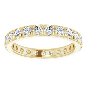 14K Yellow Gold 1 5/8 CTW Lab-Grown Diamond Eternity Band Size 7.75