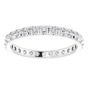 Platinum 1 1/8 CTW Lab-Grown Diamond Eternity Band Size 8.75