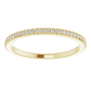 14K Yellow Gold 1/4 CTW Lab-Grown Diamond Eternity Band