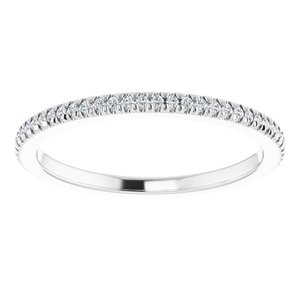 14K White Gold 1/4 CTW Natural Diamond Eternity Band