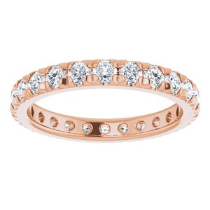 14K Rose Gold 1 5/8 CTW Natural Diamond Eternity Band Size 9