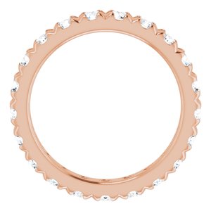 14K Rose Gold 2 1/2 CTW Natural Diamond Eternity Band Size 8.75