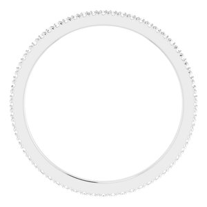 Platinum 1/4 CTW Lab-Grown Diamond Eternity Band Size 8.75