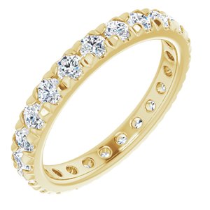 14K Yellow Gold 1 5/8 CTW Natural Diamond Eternity Band Size 8.5