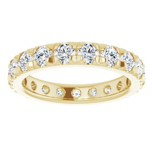 14K Yellow Gold 2 7/8 CTW Natural Diamond Eternity Band Size 8.25