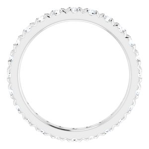 14K White Gold 1 5/8 CTW Lab-Grown Diamond Eternity Band Size 8.75