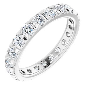 14K White Gold 2 1/2 CTW Lab-Grown Diamond Eternity Band Size 9