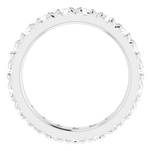 14K White Gold 2 7/8 CTW Lab-Grown Diamond Eternity Band Size 8.25