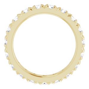 14K Yellow Gold 2 7/8 CTW Lab-Grown Diamond Eternity Band Size 8.25