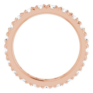 14K Rose Gold 2 1/2 CTW Natural Diamond Eternity Band Size 9