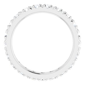 14K White Gold 2 1/2 CTW Lab-Grown Diamond Eternity Band Size 9