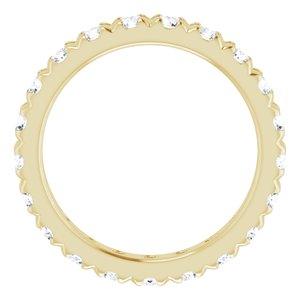 14K Yellow Gold 2 1/2 CTW Lab-Grown Diamond Eternity Band Size 9
