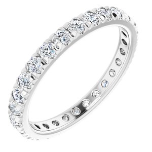 Platinum 1 1/8 CTW Lab-Grown Diamond Eternity Band Size 8.25