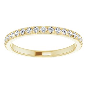 14K Yellow Gold 3/4 CTW Natural Diamond Eternity Band Size 8.75