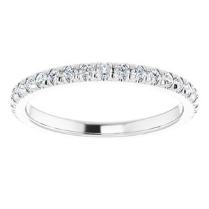 Platinum 3/4 CTW Lab-Grown Diamond Eternity Band Size 8.75