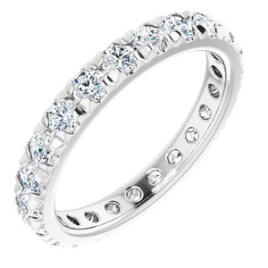 Platinum 1 5/8 CTW Lab-Grown Diamond Eternity Band Size 8.25