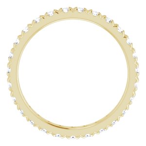 14K Yellow Gold 1 CTW Natural Diamond Eternity Band Size 8