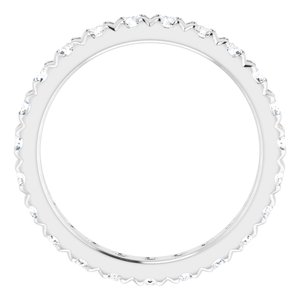 14K White Gold 1 5/8 CTW Lab-Grown Diamond Eternity Band Size 8.25