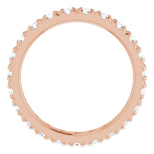 14K Rose Gold 1 5/8 CTW Lab-Grown Diamond Eternity Band Size 8.25