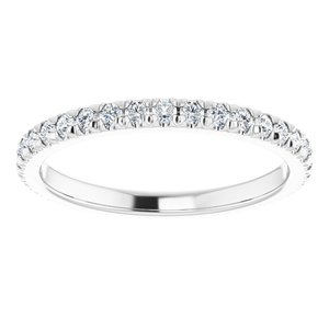 14K White Gold 3/4 CTW Lab-Grown Diamond Eternity Band Size 9