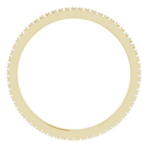 14K Yellow Gold 1/4 CTW Lab-Grown Diamond Eternity Band